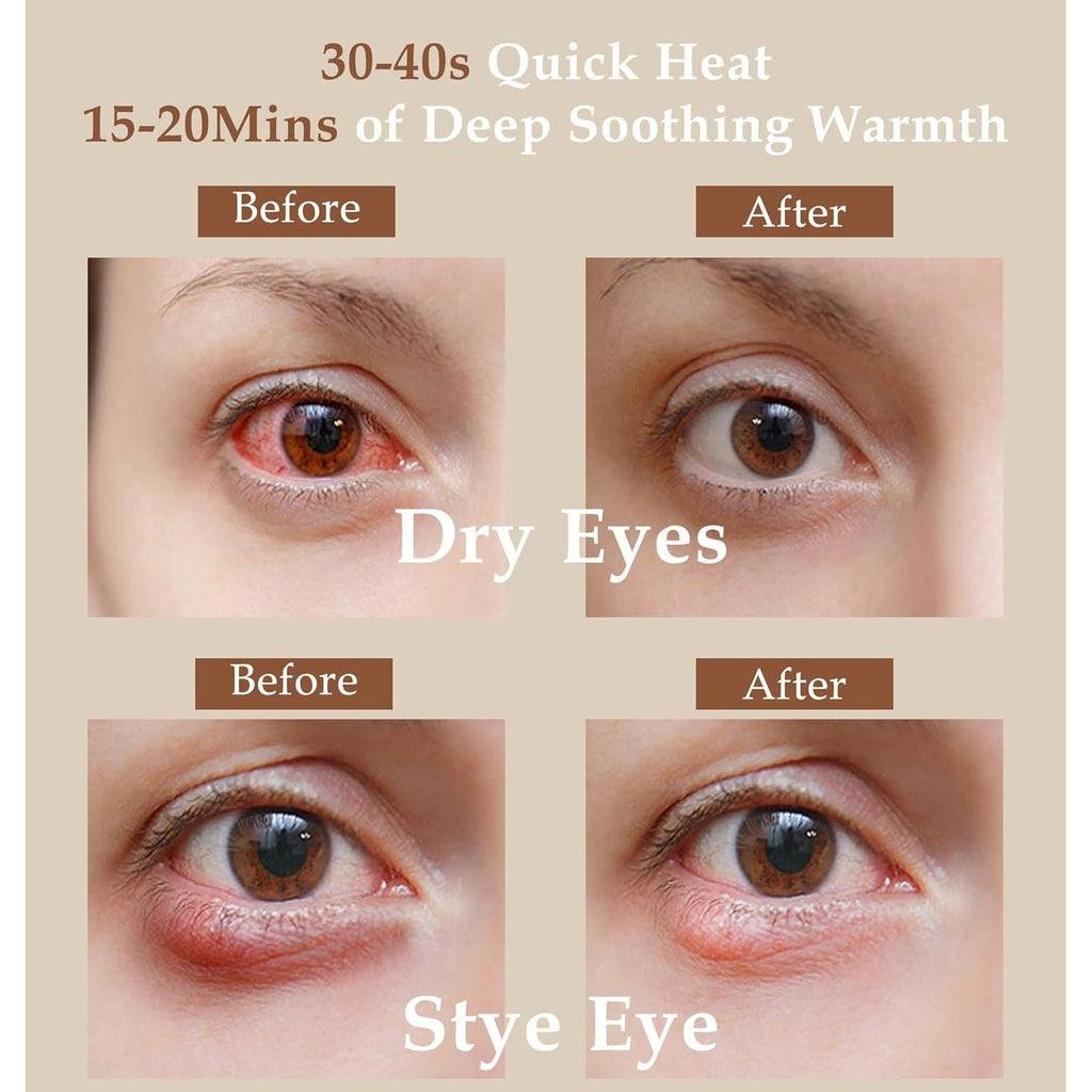 Buy now Heated Eye Mask (2-Packs), Moist Warm Compress Microwave with Flaxseed Cassia Seed, Weighted Eye Mask for Sleeping, Dry Eyes, Stye Eye Treatment, Relief Eye Fatigue (Black&Grey) at indiglob india