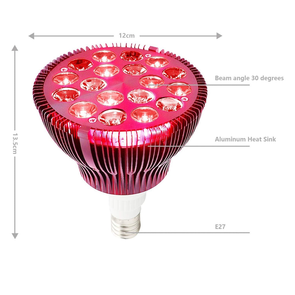 Buy now Red Light Therapy Lamp, Facial Light Therapy 660nm & 850nm 18 LEDs Near Infrared Light Therapy Device for Face, Skin Health and Pain Relief at indiglob india