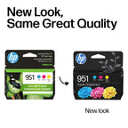 HP 951 Cyan, Magenta, Yellow Ink Cartridges (3 Pack) | Works with OfficeJet 8600, OfficeJet Pro 251dw, 276dw, 8100, 8610, 8620, 8630 | Eligible for Instant Ink | CR314FN