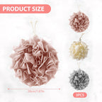 3 PCS Bar Soap Loofah Pouch, New 2 in 1 Drawstring Loofah Soap Holder, Exfoliation Mesh Shower Ball for Cleansing and Smooth Skin (Beige+Grey+Pink)