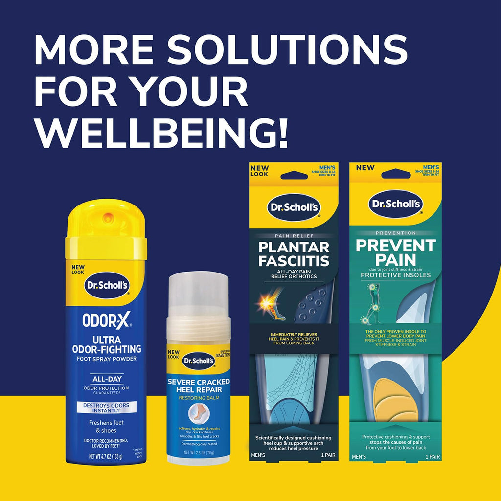 Buy now Dr. Scholl'sÂ® Stay Odor-Free & Dry Comfort Insoles with Odor-XÂ®, Unisex Inserts, 1 Pair, Full Length Trim to Fit Men's Shoe Sizes (7-13) and Women's Shoe Sizes (5-10) at indiglob india