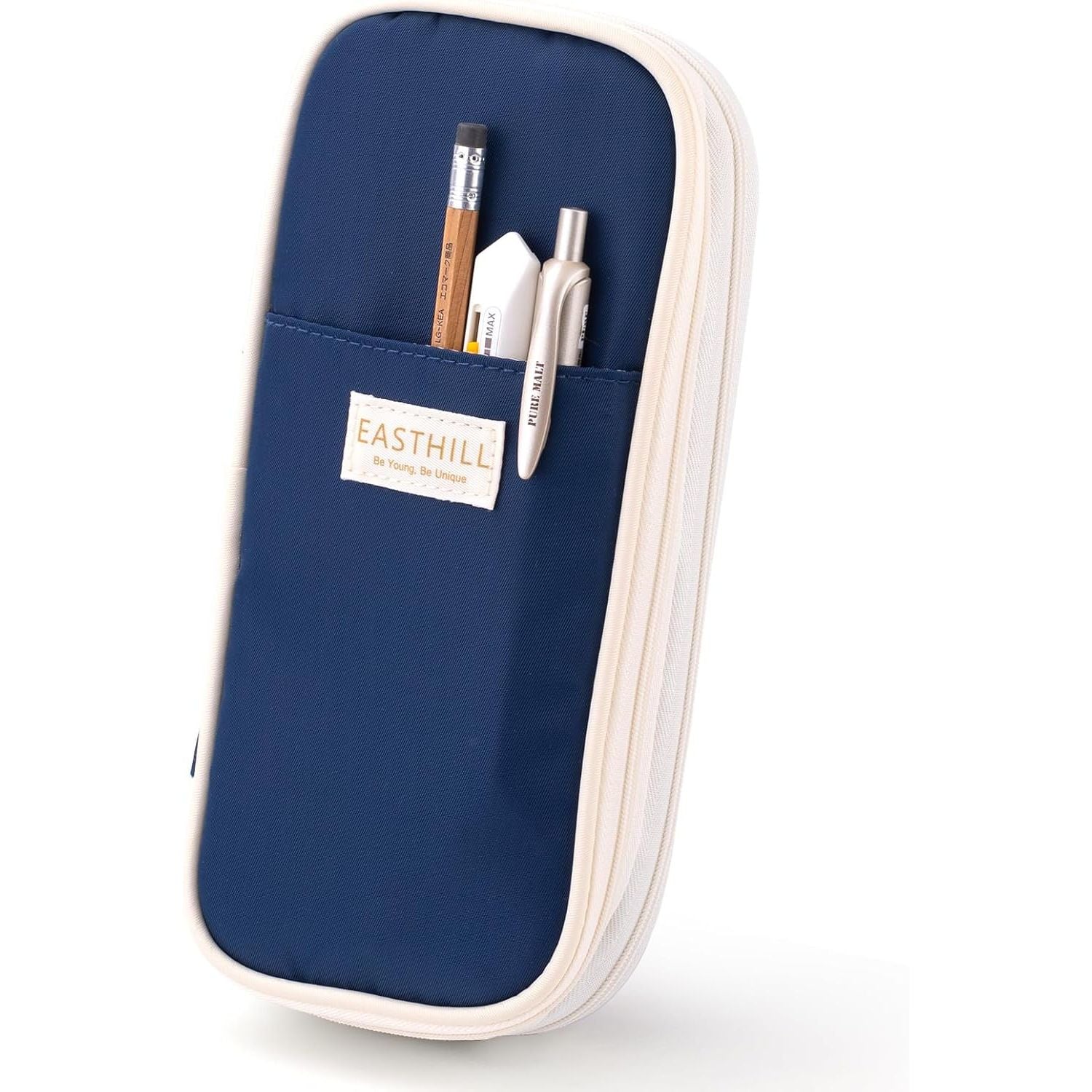 Buy now EASTHILL Big Capacity Pencil Case Large Pencil Pouch Stationery Pen Bag for Teen Girls-Green Navy at indiglob india