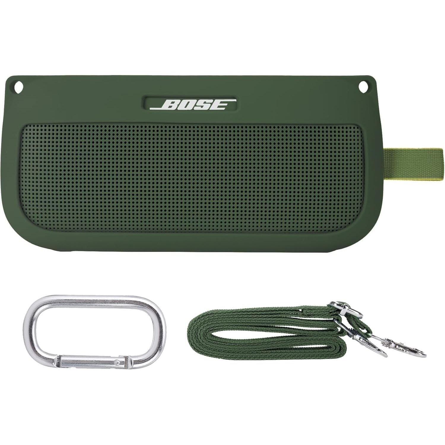 Buy now co2CREA Soft Silicone Case Replacement for Bose SoundLink Flex Bluetooth Portable Speaker (Silicone Case, White Smoke Case) Cypress Green Case at indiglob india