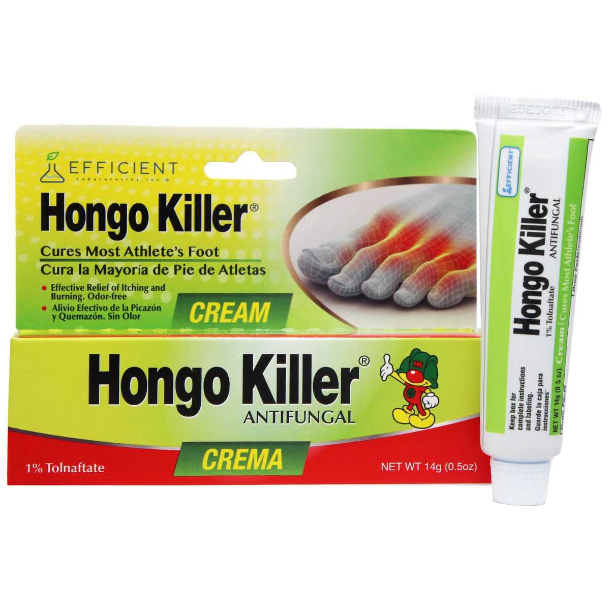 Hongo Killer Antifungal Cream 0.5oz - Athlete's Foot Treatment