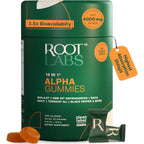 ROOT LABS 10-in-1 Alpha Shilajit Gummies | 400 mg Pure Himalayan Shilajit with Tongkat Ali & Maca Root | Shilajit for Men & Women | ShilAbsorb Bioavailability Tech | Sugar-Free, Vegan | 60 Gummies