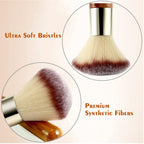 Buy now Matto Makeup Brush Set 2 Pieces Face Blush Kabuki Powder Foundation Makeup Brushes for Mineral BB Cream at indiglob india