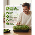 Nature Jim's Sprouts Salad Mix – Broccoli, Alfalfa, Clover, Radish, 1lb