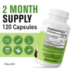 NaturalSlim Constipend Magnesium Oxide, 120 Vegetable Capsules, 3 Pack | Constipation Relief, Colon Cleanser and Stool Softener for Women and Men