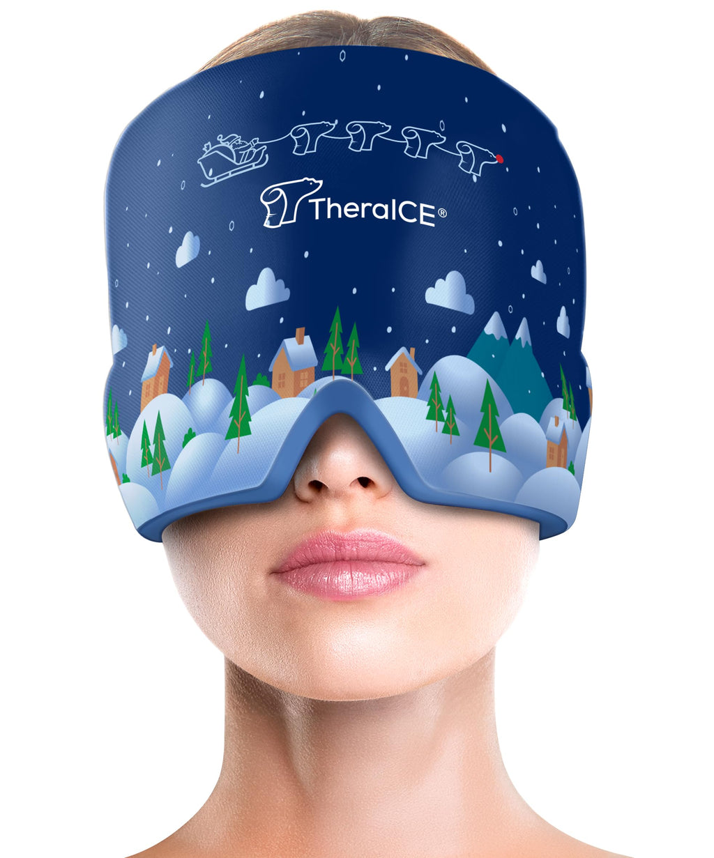 Buy now TheraICE Headache Relief Cap, Migraine Ice Pack Mask Products, Women Cooling Gel Hat, Face Cold Compress Head Wrap for Her Stress. Great Birthday Gift for Mom, Sister, Grandma, Girlfriend, & Teacher at indiglob india