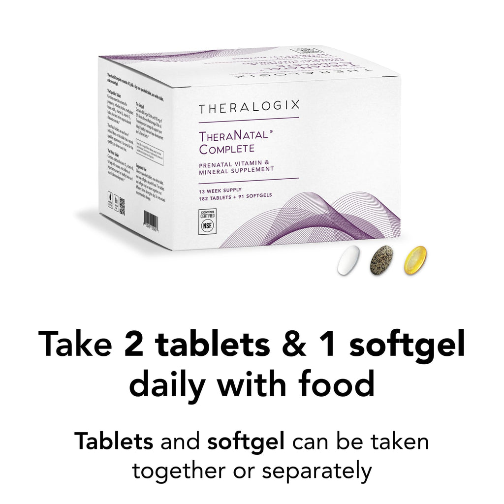Theralogix TheraNatal Complete – Prenatal Vitamin, NSF Certified