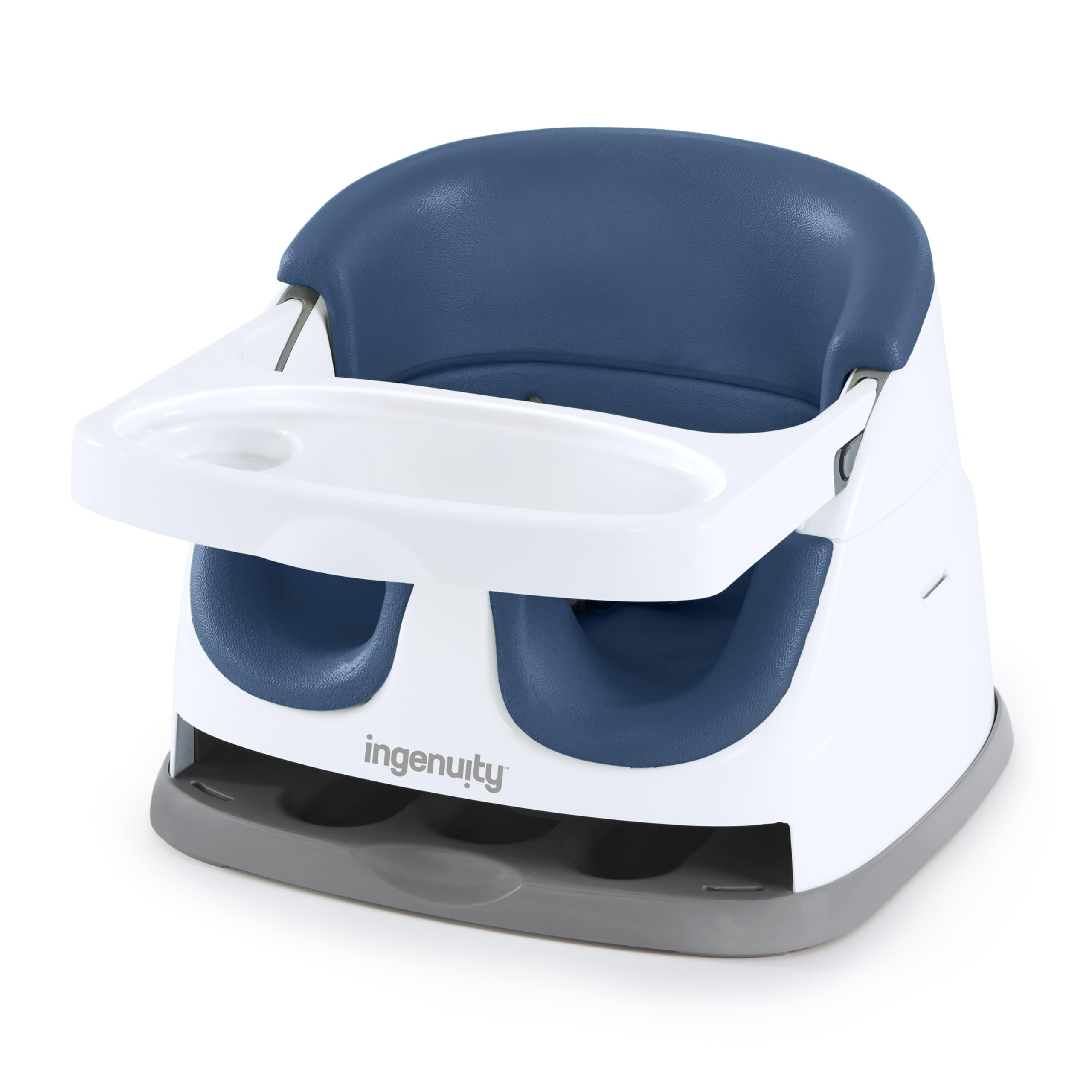 Buy now Ingenuity Baby Base 2-in-1 Booster Feeding and Floor Seat with Self-Storing Tray - Peacock Blue Night Sky at indiglob india