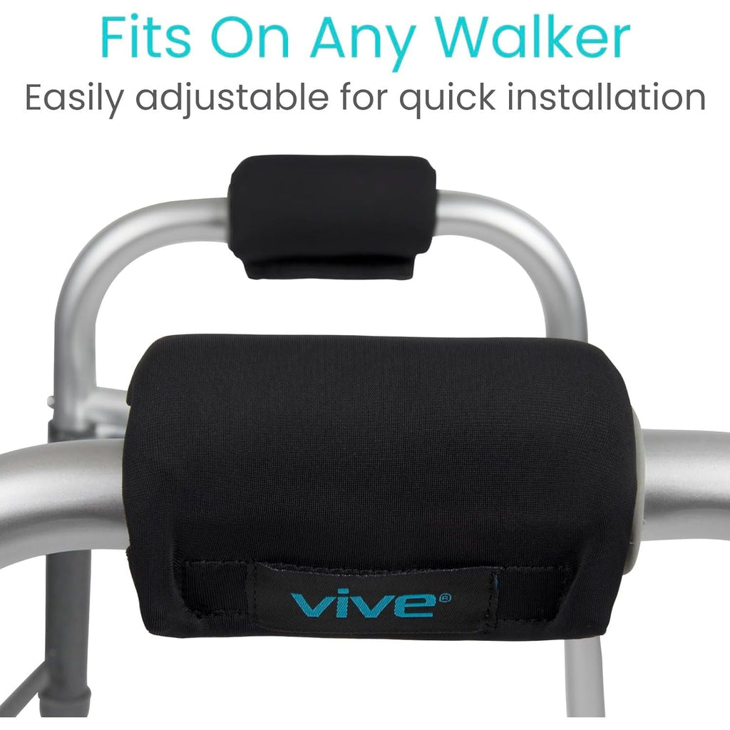 Buy now Vive Walker Handle Cushions - Padded Hand Covers - Soft Cushion Padding Medical for Folding Rolling Wheelchair, Rollator Handle, Senior, Elderly Grippers - Crutch Handle Pad Grips - Mobility Aid at indiglob india