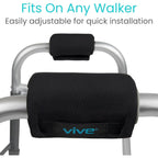 Buy now Vive Walker Handle Cushions - Padded Hand Covers - Soft Cushion Padding Medical for Folding Rolling Wheelchair, Rollator Handle, Senior, Elderly Grippers - Crutch Handle Pad Grips - Mobility Aid at indiglob india