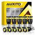 Buy now AUXITO 194 LED Light Bulb 6000K White 168 2825 W5W T10 Wedge 24-SMD 3014 Chipsets LED Replacement Light Kit Error Free for Car Interior Dome Map Door License Marker Lights, Pack of 10 White 194 168 at indiglob india