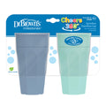 Dr. Brown's Milestones Cheers360 Spoutless Cup, Aqua & Blue, 2-Pack