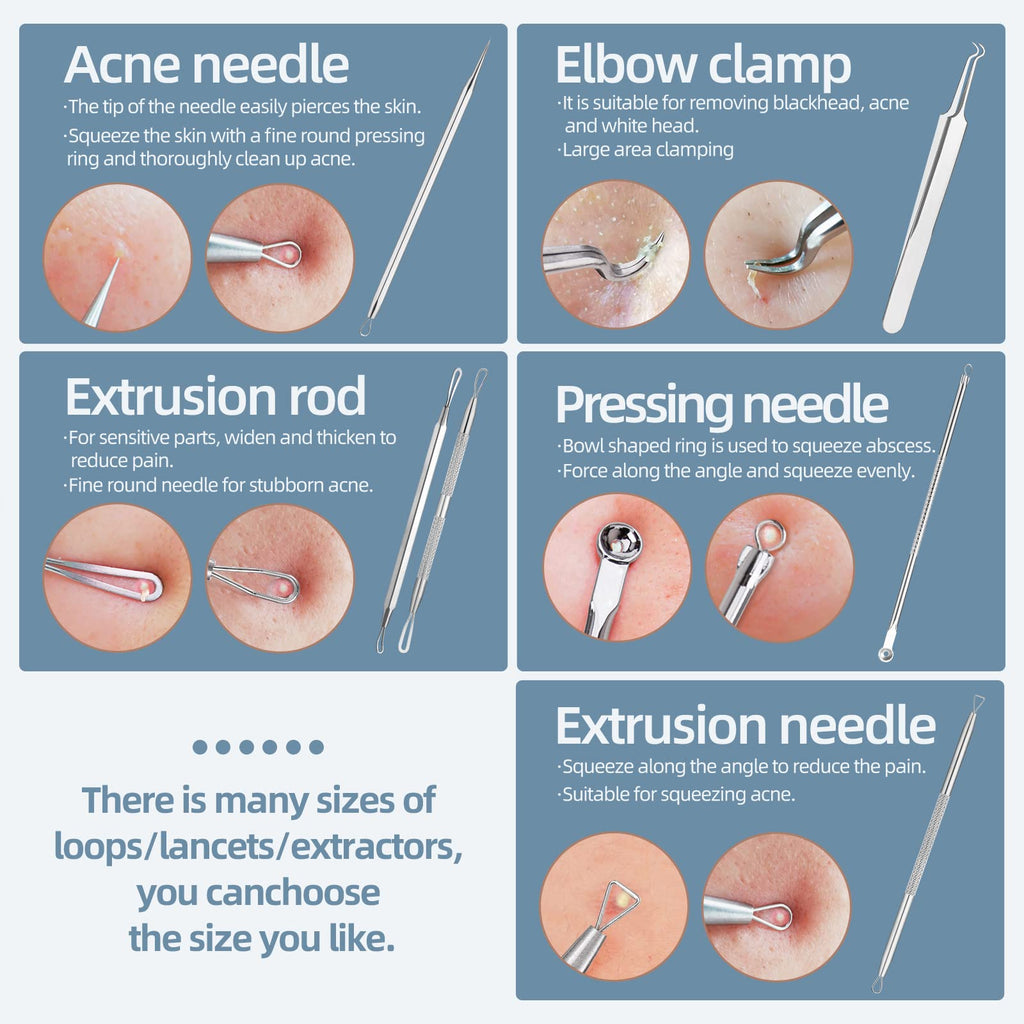 Blackhead Remover Comedone Extractor Acne Removal Kit..