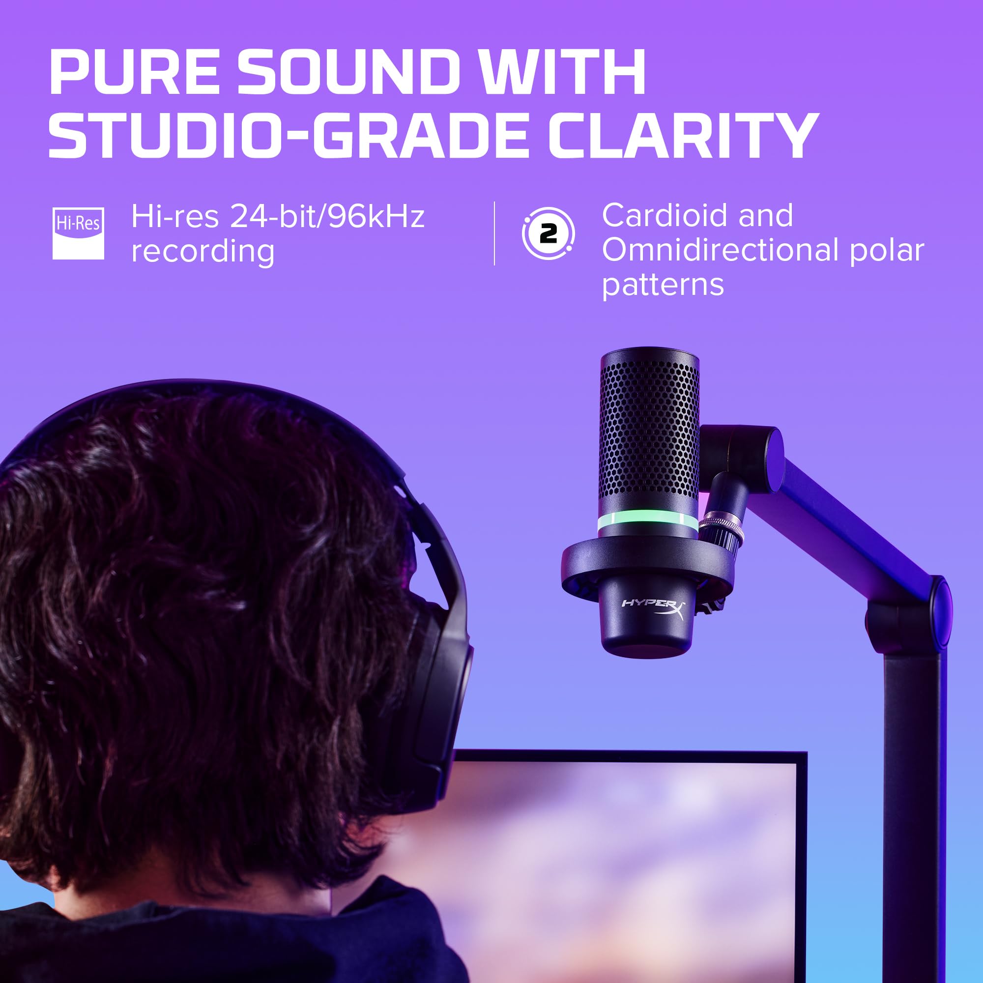 Buy now HyperX DuoCast – RGB USB Condenser Microphone for PC, PS5, PS4, Mac, Low-profile Shock Mount, Cardioid, Omnidirectional, Pop Filter, Gain Control, Gaming, Streaming, Podcasts, Twitch, YouTube, Discord at indiglob india