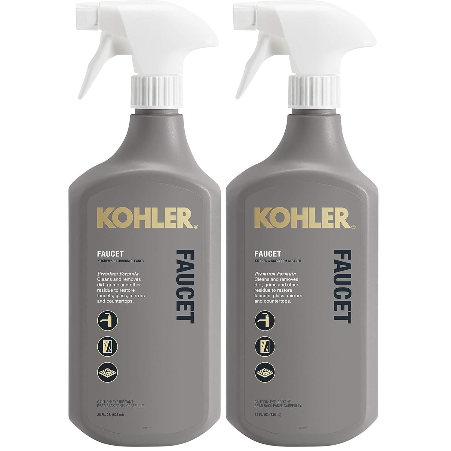 Buy now Kohler K-EC23723-NA Faucet Cleaner, Kitchen and Bathroom Cleaner, 28 FL Oz 28 Fl Oz (Pack of 2) Gray at indiglob india