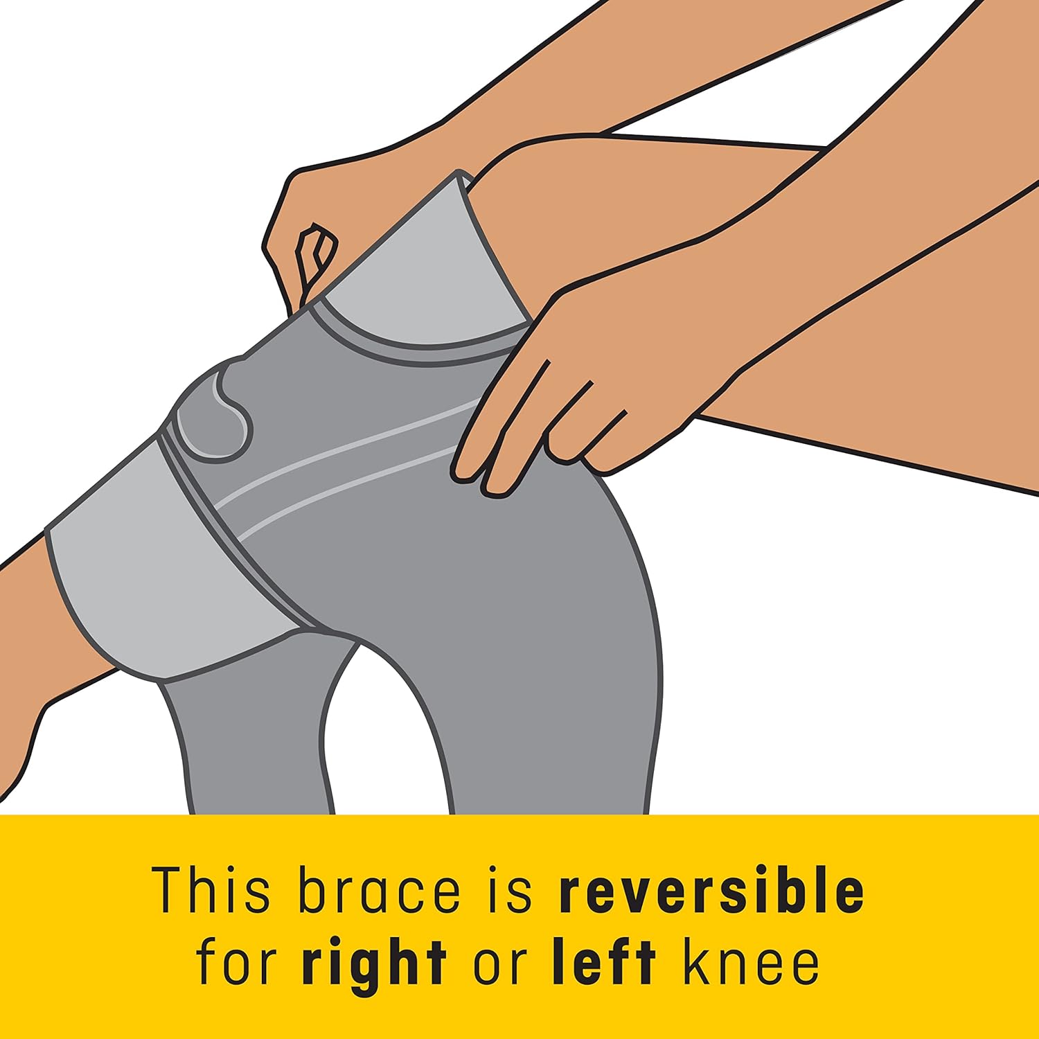 Buy now Futuro - 95341EN FUTURO For Her Knee Support, One Size Gray at indiglob india