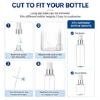 Spray cap for the ordinary glycolic acid Bright silver 2pcs Uniform spray