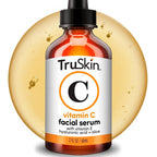 TruSkin Brightening Vitamin C Serum for Face with Hyaluronic Acid, 2 fl oz | Anti aging face serum with Vitamin E to improve the look of dark spots, fine lines, skin tone & support radiant-looking skin