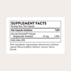 THORNE Iron Bisglycinate, 25 mg Iron Supplement, 60 Capsules | Enhanced Absorption Without Gastrointestinal Side Effects*, Chelated Iron Capsules, Gluten-Free, NSF Certified for Sport