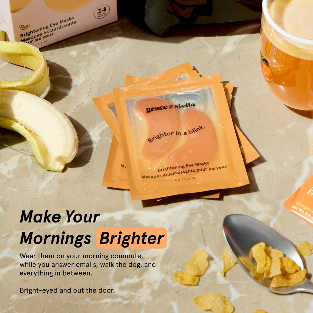 grace & stella Brightening Eye Patches for Dark Circles (6 Pairs)
