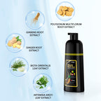Ivnil Black Hair Dye Shampoo Color Shampoo for Gray Coverage for Women Men | Easy to use at home, Effectively cover white hair