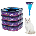 4 Pack Cat Litter Refills Bags Jumbo 28FT Cartridge Odor Control