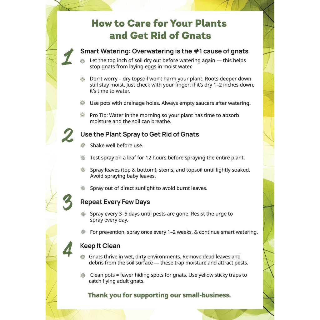 Kate's Garden Plant Spray for Insects & Getting Rid of Gnats (16oz)