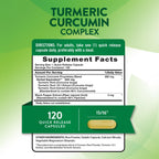 Nature's Truth Turmeric Curcumin | 120 Capsules | with Black Pepper Extract