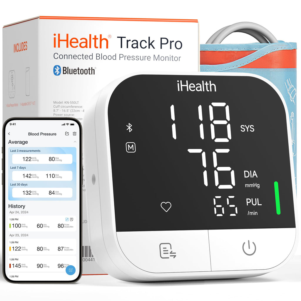 iHealth Track Pro Upper Arm Blood Pressure Monitor for Home Use