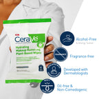 CeraVe Makeup Remover Wipes, Plant Based Face Wipes with Glycerin, 25ct | Fragrance-Free Makeup Remover Wipes with Glycerin and Ceramides Gently Cleanse Sensitive Skin without Clogging Pores