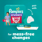 Pampers Diapers - Cruisers 360 - Size 4, 21 Count, up to 100% Leakproof Pull-On Diaper for Active Babies