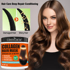 2 Pack Collagen Hair Mask & Keratin Hair Mask,Keratin Hair Treatment,Repair Treatment Deep Conditioning Hair Treatment Mask for Damaged Hair,Hydrating Conditioner with Argan Oil for Dry Hair