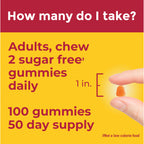 Nature Made Zero Sugar Vitamin C Gummies 250 mg per Serving, 100 Gummies | Sugar Free Vitamin C Gummies for Immune and Antioxidant Support, Aspartame Free, Orange Citrus Flavor, 50 Day Supply