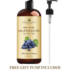 Buy now Handcraft Blends Grapeseed Oil | 100% Pure and Natural | Bath & Body Oil | Premium Grade Carrier Oil | Skin | Hair | Body | Massage | Cold-Pressed | Hexane-Free | 16 Fl Oz at indiglob india