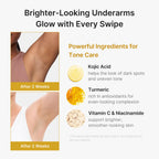 medicube Kojic Acid & Turmeric Aluminum-Free Deodorant for Women & Men | Vanilla & Pistachio Perfumed Stick - All-Day Odor Protection, Underarm Brightening Care, Korean Skincare, 2.92 oz.