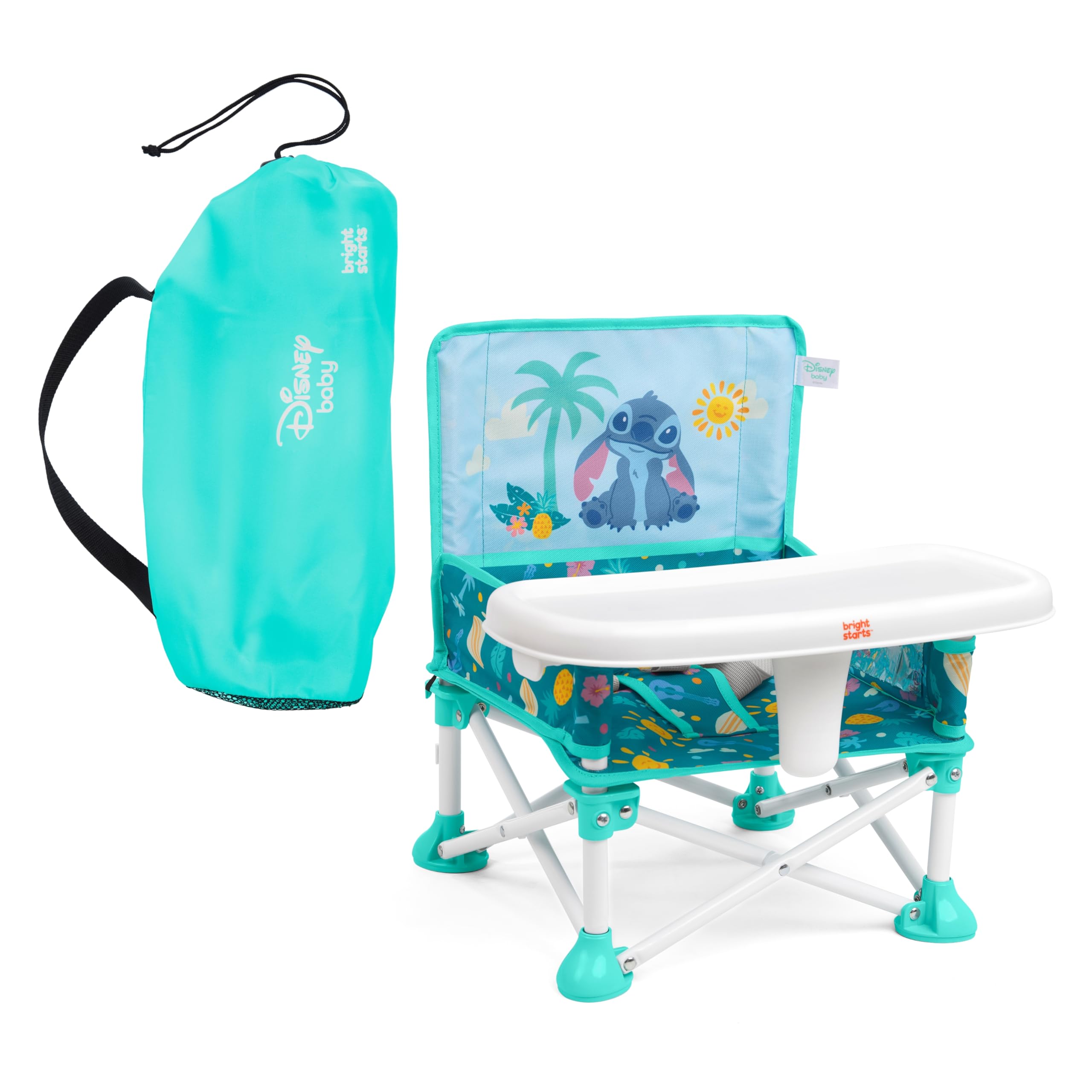 Buy now Summer by Bright Starts Pop 'N Sit Portable Booster Chair, Floor Seat, Indoor/Outdoor Use, Compact Fold, Green, 6 Mos - 3 Yrs Stitch 1 Count (Pack of 1) at indiglob india