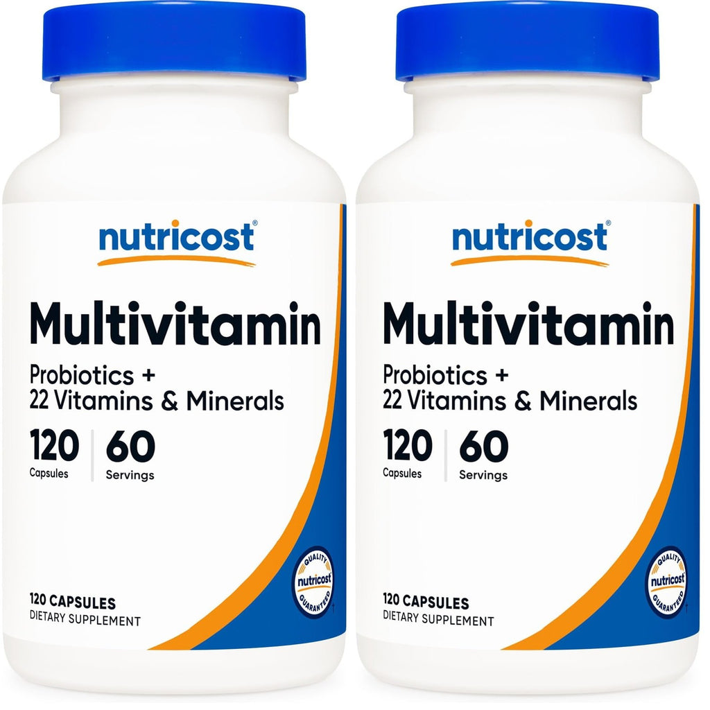 Nutricost Multivitamin with Probiotics 120 Vegetarian Capsules | Packed With Vitamins & Minerals