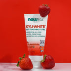 Buy now NOW Foods Solutions, XyliwhiteÆ’?â€º Toothpaste Gel for Kids, Strawberry Splash Flavor, Kid Approved! 3-Ounce, packaging may vary at indiglob india