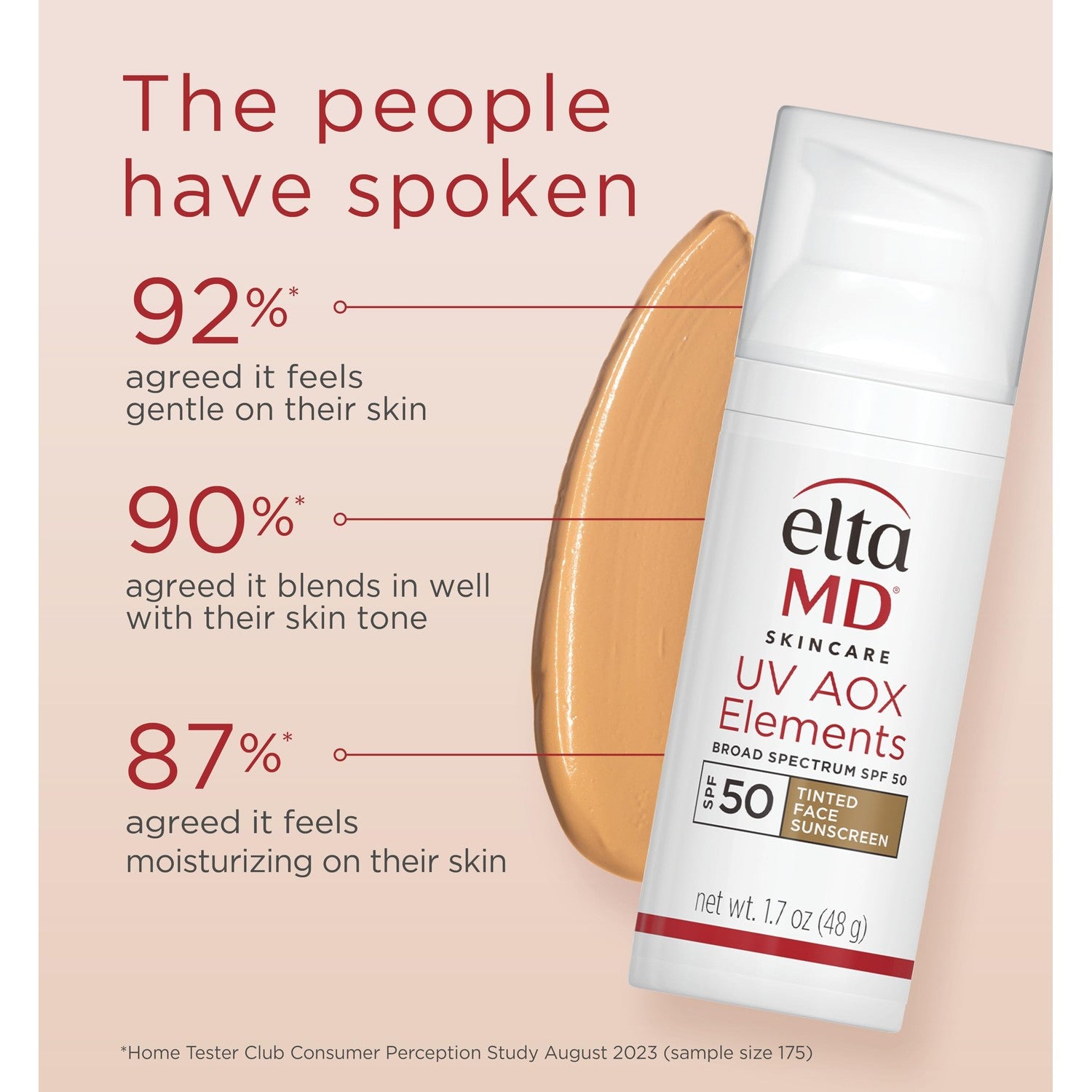 UV AOX Elements Tinted Mineral Face Sunscreen Lotion, Tinted Moisturizer for Face SPF 50 with Antioxidants