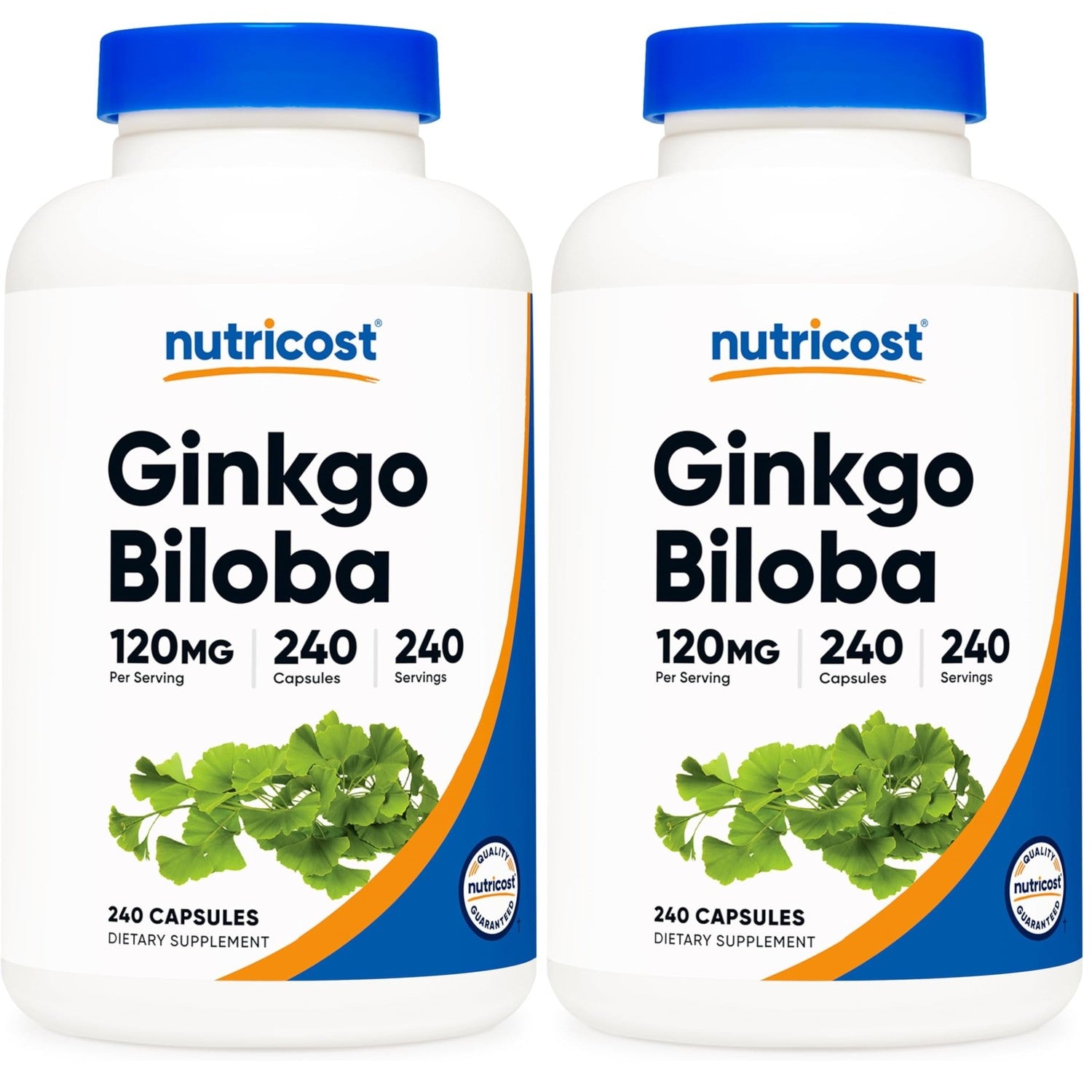 Nutricost Ginkgo Biloba 120mg, 240 Capsules, Extra Strength, Gluten Free | GMO-Free
