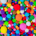Adeweave 1000 Assorted Pom poms – Soft and Fluffy Craft Pom Pom Balls – Multicolor Craft Supplies Pompoms for Arts and Crafts in a Reusable Box, Large Puff Ball Ideal for DIY and School Activities