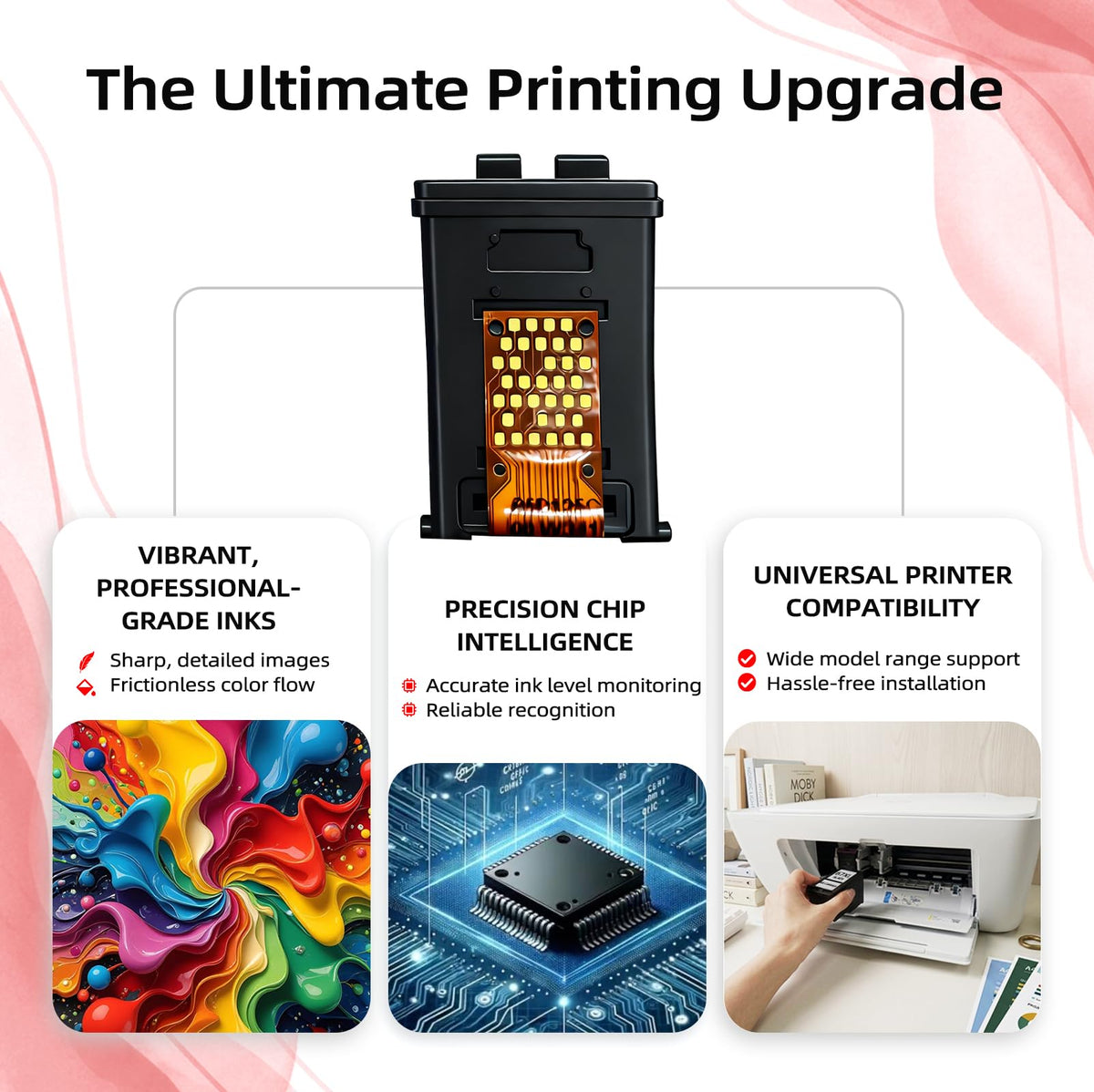 275XL Black Ink Cartridges (2 Pack) Replacement for Canon PG 275 XL PG275XL