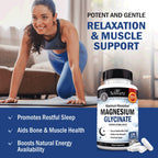 BioSchwartz Magnesium Glycinate 500mg Capsules (120 Mini Caps) | Maximum Absorption Magnesium Supplement for Healthy Nerves Muscles Heart Mood & Sleep Support (Vegan, Gluten-Free, Non-GMO)