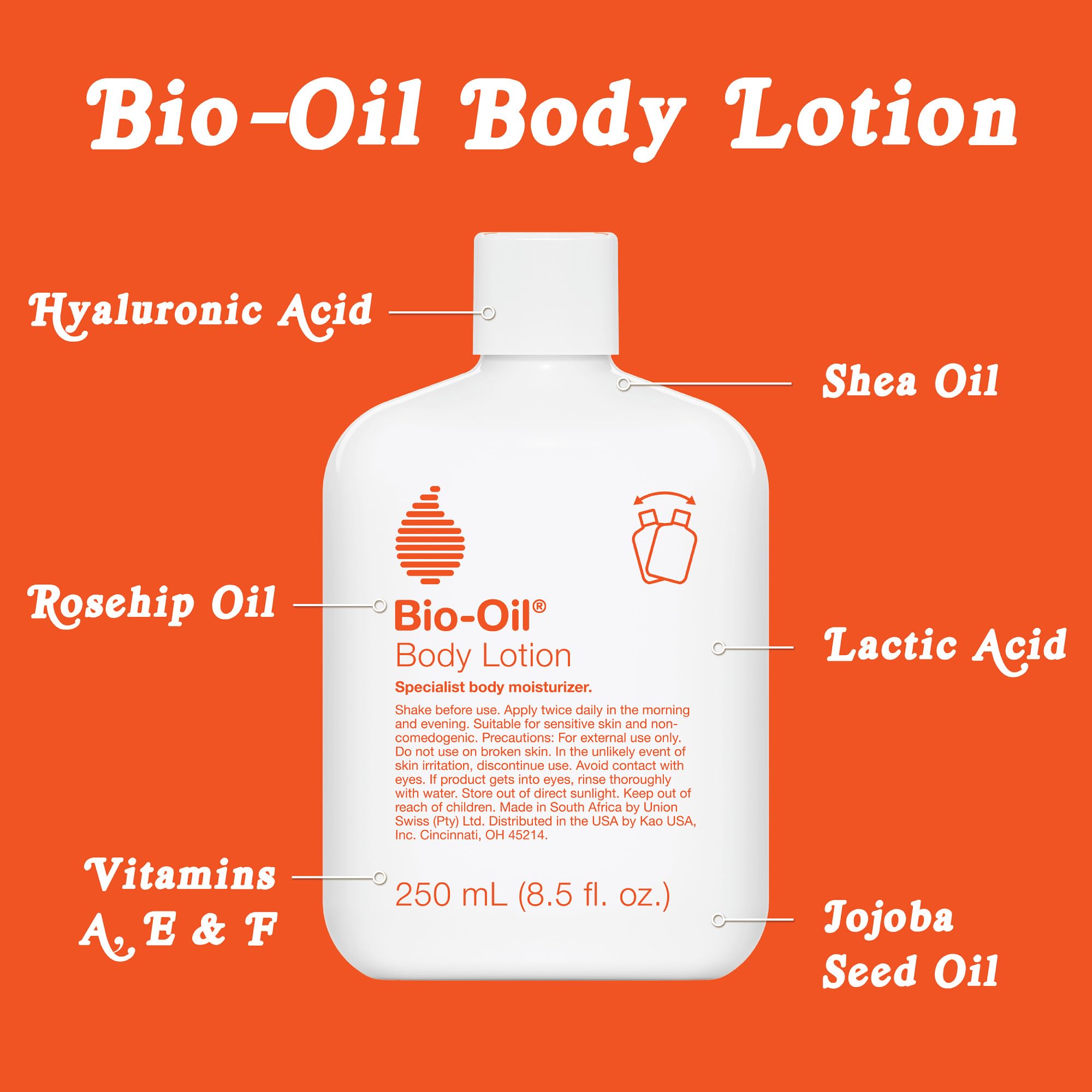 Bio-Oil Moisturizing Body Lotion, Dry & Sensitive Skin, 8.5 fl oz