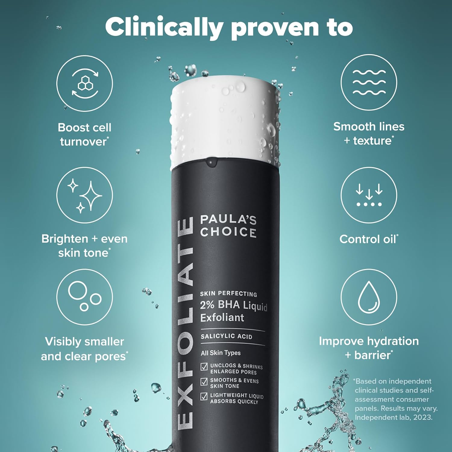 Buy now Paula's Choice SKIN PERFECTING 2% BHA Liquid Exfoliant with Salicylic Acid, Facial Polish for Enlarged Pores, Wrinkles & Fine Lines, Suitable for Blackhead-Prone Skin, Fragrance-Free at indiglob india