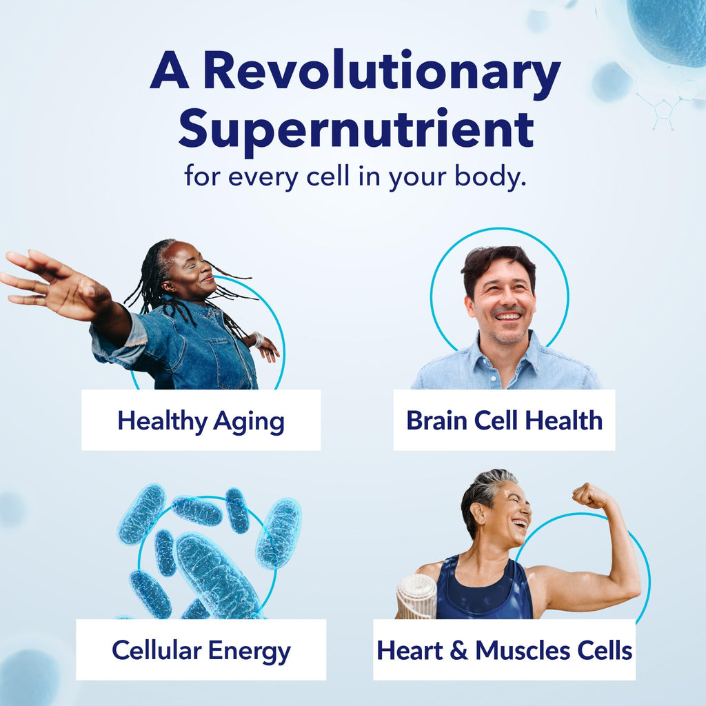 TRU NIAGEN NAD+ Supplement, Nicotinamide Riboside 1000mg, 30 Daily Servings | High-potency NAD+ support: 1000mg Niagen NR daily from two 500mg capsules, supports cellular energy and healthy aging.
