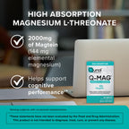 Qunol Magnesium L-Threonate Tablet, 2000mg of Magtein, Vegetarian, 60ct